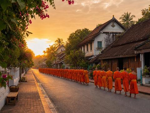 Morning Alms Giving (Sakkaline Road)