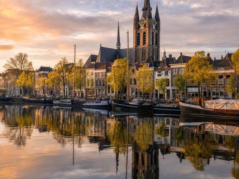 View of Delft spot (Hooikade)