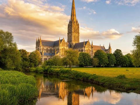 Salisbury Cathedral from the Meadows