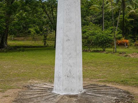 Taveuni 180th Meridian Marker