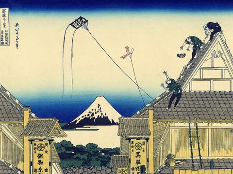 A Sketch of the Mitsui Shop in Suruga in Edo