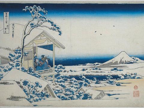 Morning After a Snowfall at Koishikawa
