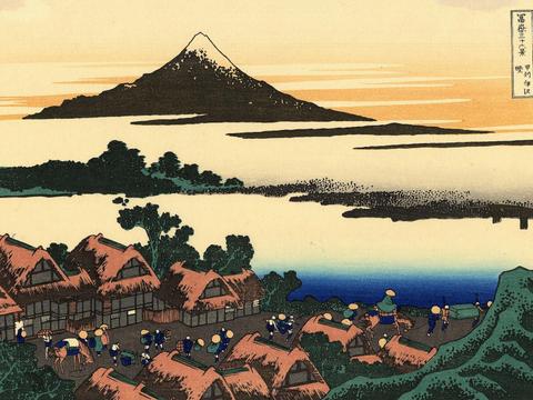 Dawn at Isawa in Kai Province